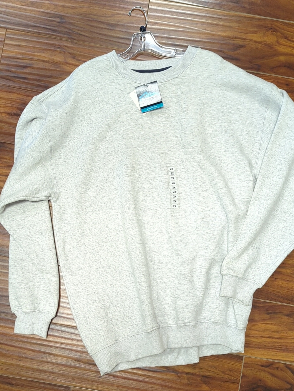 Tri-Mountain Performance 680 - Aspect finish crewneck sweatshirt - Heather Gray